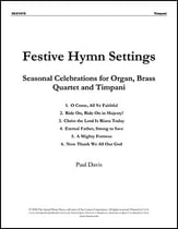 FESTIVE HYMN SETTINGS BRASS QUART/ TIMP PARTS cover